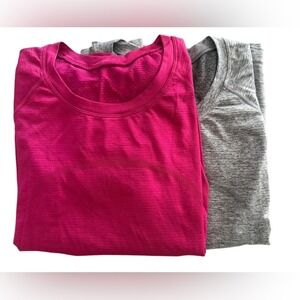 Lululemon‎ *BUNDLE of 2* Swiftly Tech Long Sleeve Activewear Shirts Size 10
